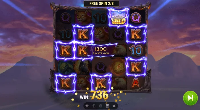 Colt Lightning Inferno vinst i bonusspel