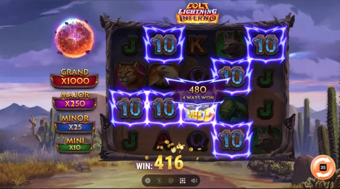 Colt Lightning Inferno vinst